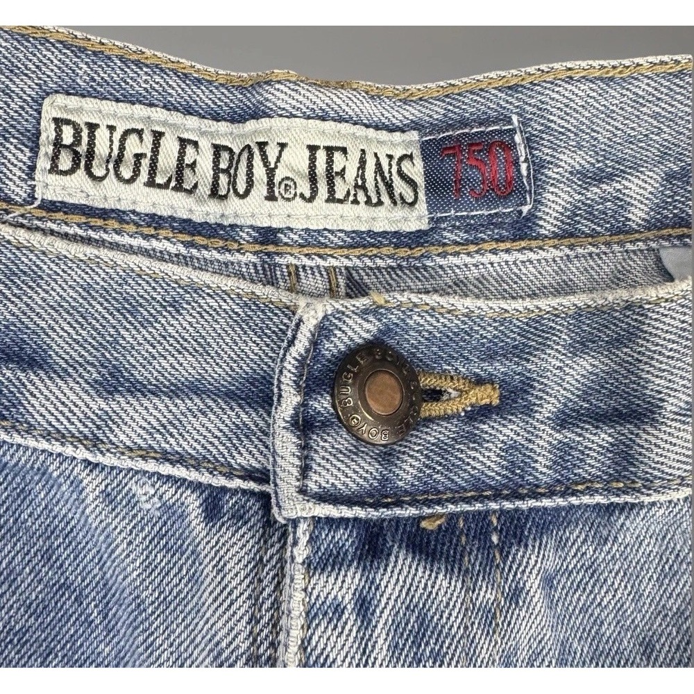 Bugle Boy 750 Jeans Men's 36x34 Light Wash Vintage Denim 90s Grunge